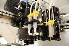 three channels of augar dispensing for die attach