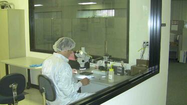 palomar engineer in lab