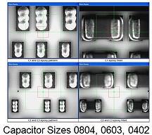Ag filled epoxy attach, capacitors