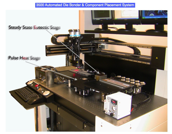 die bonder with steady state and pulse heat eutectic stages