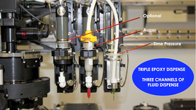 epoxy dispense options, time pressure dispense, epoxy, 3800 die bonder